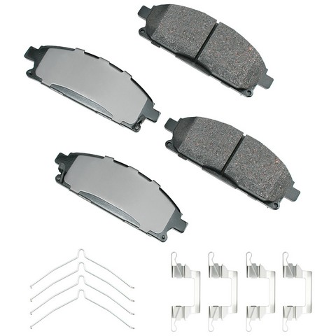 Akebono Performance ASP691B Disc Brake Pad Set For INFINITI,NISSAN