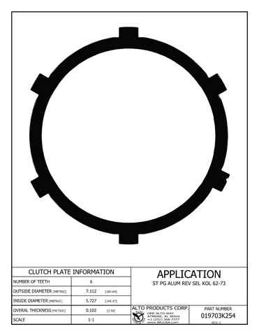 Alto Products Corp 019703K254 