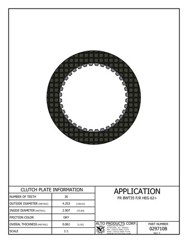 Alto Products Corp 029710B 