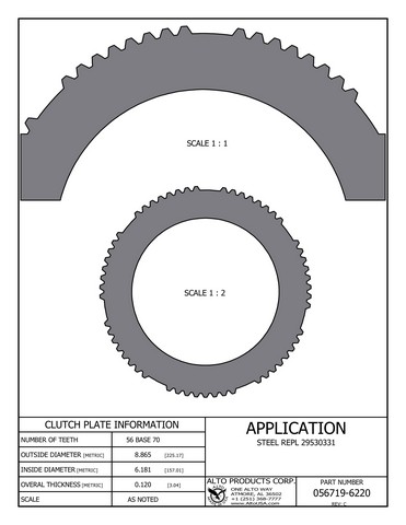 Alto Products Corp 056719-6220 
