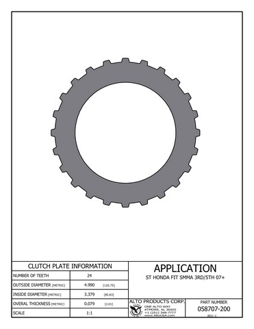 Alto Products Corp 058707-200 