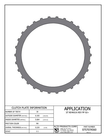 Alto Products Corp 075707A560 