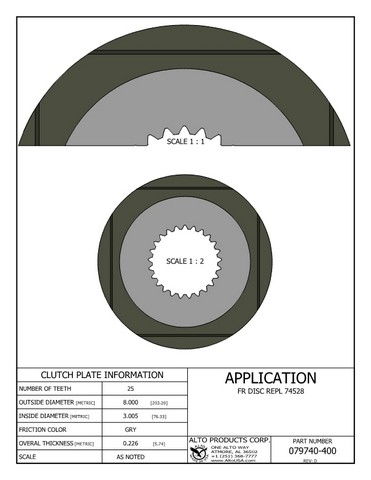 Alto Products Corp 079740-400 