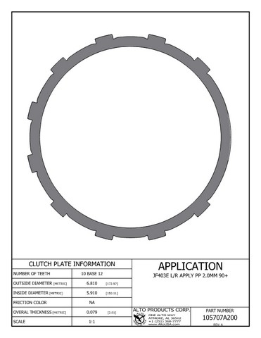 Alto Products Corp 105707A200 