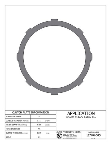 Alto Products Corp 117707-545 
