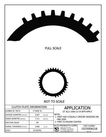 Alto Products Corp 152705DK218 