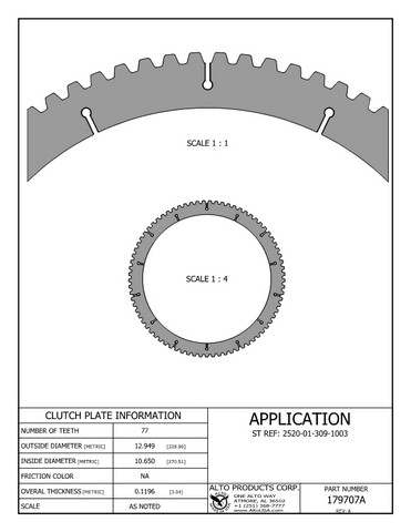 Alto Products Corp 179707A 