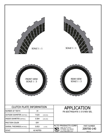 Alto Products Corp 209700-140 