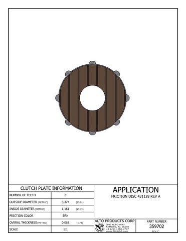 Alto Products Corp 359702 