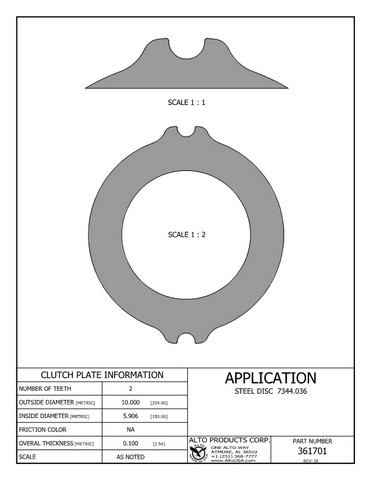 Alto Products Corp 361701 