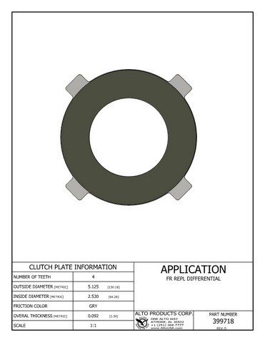 Alto Products Corp 399718 