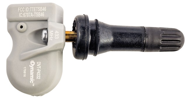 Dynamic Automotive DVT-P4332 Tire Pressure Monitoring System (TPMS) Sensor For ALFA ROMEO,ASTON MARTIN,AUDI,BENTLEY,BMW,BUGATTI,BUICK,CADILLAC,CHEVROLET,CHRYSLER,DODGE,FERRARI,FIAT,FORD,GENESIS,GMC,HYUNDAI,INFINITI,ISUZU,JAGUAR,JEEP,KIA,LAMBORGHINI,LAND ROVER,LINCOLN,MASERATI,MAYBACH,MCLAREN,MERCEDES-BENZ,MERCURY,MINI,MITSUBISHI,NISSAN,PORSCHE,RAM,ROLLS-ROYCE,SAAB,SATURN,SUBARU,TESLA,VOLKSWAGEN,VOLVO