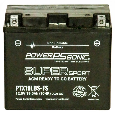 Power-Sonic PTX19LBS-FS Vehicle Battery
