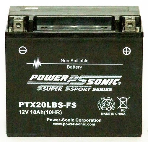 Power-Sonic PTX20LBS-FS Vehicle Battery