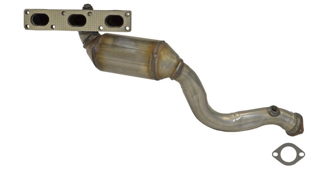 AP Exhaust 641437 Exhaust Manifold with Integrated Catalytic Converter For BMW