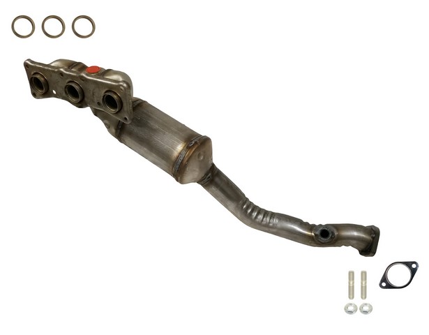 AP Exhaust 641573 Exhaust Manifold with Integrated Catalytic Converter For BMW