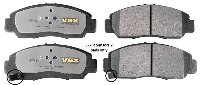VGX CE1608 Disc Brake Pad Set For ACURA,HONDA
