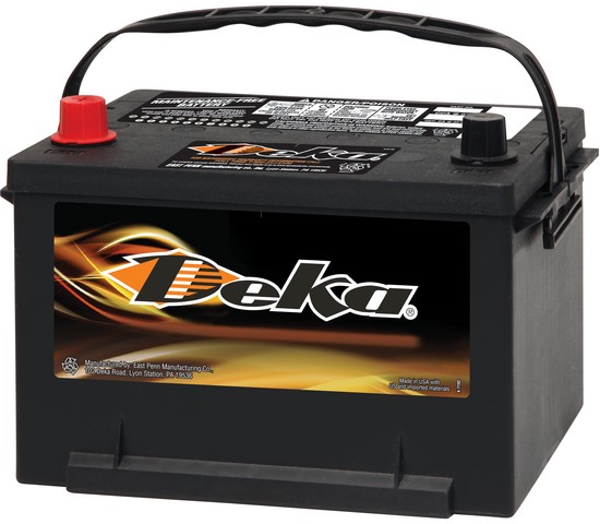 Deka 558MF Vehicle Battery For CATERPILLAR,DODGE,EAGLE,FERRIS,FORD,JEEP,KIA,LINCOLN ELECTRIC CO.,MERCURY,PLYMOUTH,RENAULT
