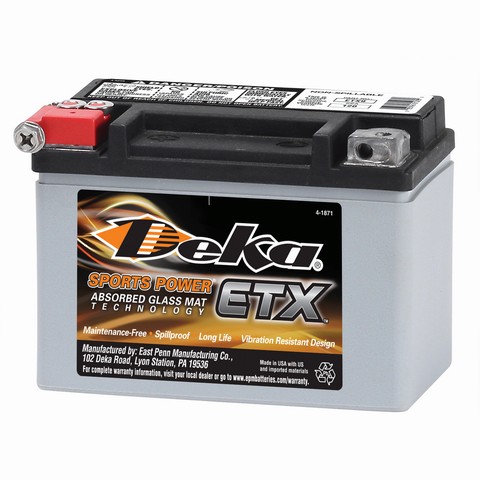 Deka ETX9 Vehicle Battery For APRILIA,ARCTIC CAT,ATK,BENELLI,BMW,CANNONDALE,E-TON,HONDA,HUSABERG,HYOSUNG,KAWASAKI,KTM,KYMCO,POLARIS,SUZUKI,TRIUMPH,YAMAHA