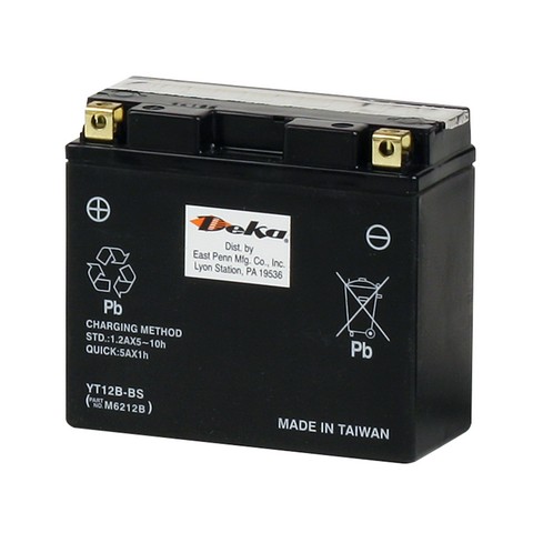 Deka YT12BBSFP Vehicle Battery For BIMOTA,DUCATI,KAWASAKI,TRIUMPH,VESPA