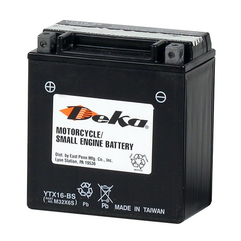 Deka YTX16BSFP Vehicle Battery For BMW,KAWASAKI,MOTO GUZZI,SUZUKI
