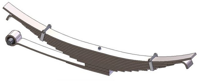 Husky Spring 55-1217 Leaf Spring Assembly For FORD,IC CORPORATION,INTERNATIONAL
