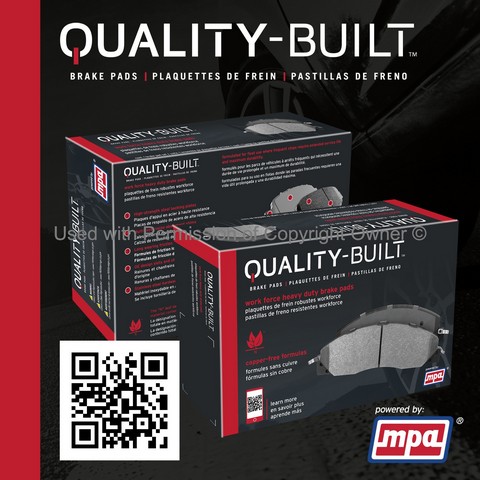 Quality-Built 1002-0969AM Disc Brake Pad Set For INFINITI