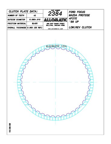 Allomatic 512384 Friction Plates For FORD / MAZDA