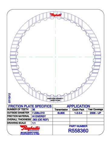 Raybestos Powertrain R558360 Friction Plates For GM