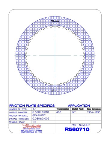 Raybestos Powertrain R560710 Friction Plates For GM