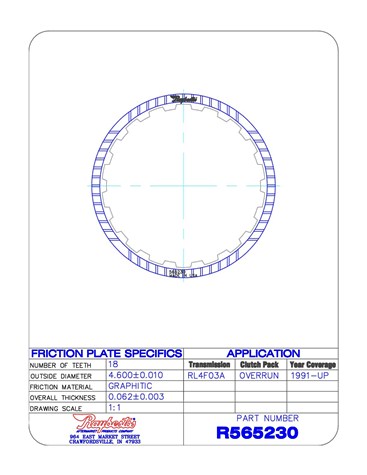 Raybestos Powertrain R565230 Friction Plates For NISSAN