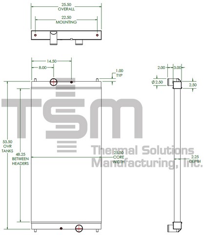 Thermal Solutions Manufacturing 427068SB AA / ALUM TANK For CUMMINS