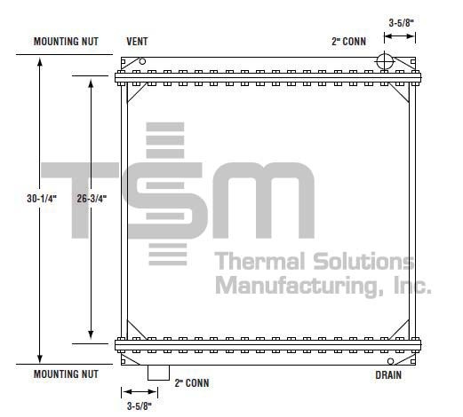Thermal Solutions Manufacturing 437101S Radiator For FORD,FORD / STERLING