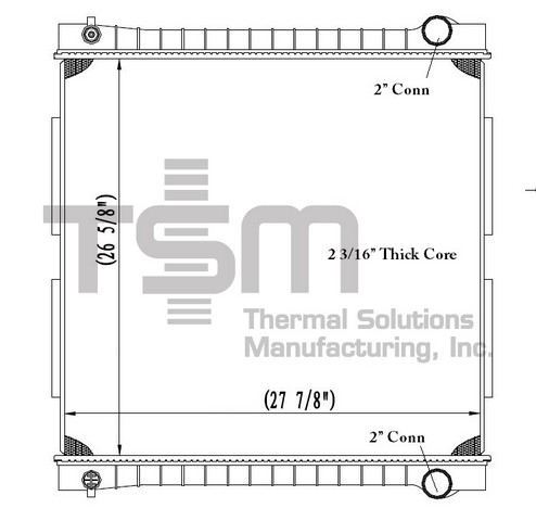 Thermal Solutions Manufacturing 437102P AP / PLASTIC TANK For FORD / STERLING