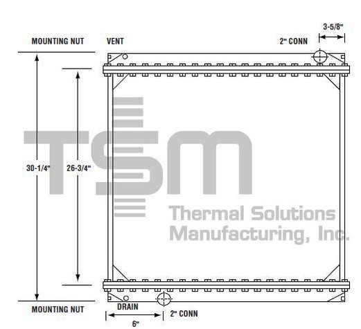 Thermal Solutions Manufacturing 437105S Radiator For FORD,FORD / STERLING