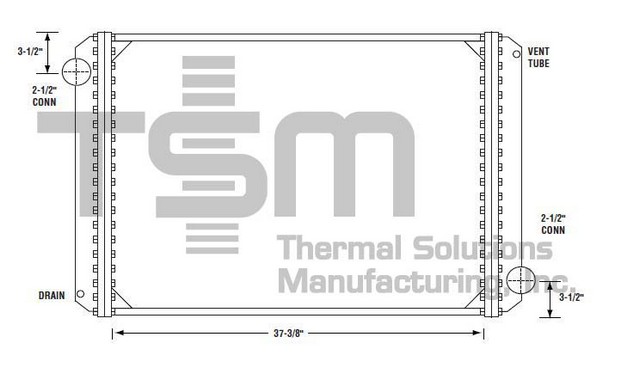 Thermal Solutions Manufacturing 437108S Radiator For FORD,FORD / STERLING