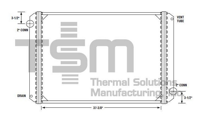 Thermal Solutions Manufacturing 437111S Radiator For FORD,FORD / STERLING