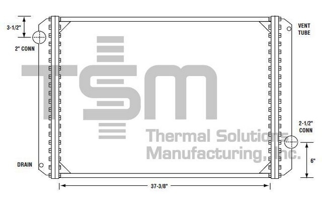 Thermal Solutions Manufacturing 437114S Radiator For FORD,FORD / STERLING
