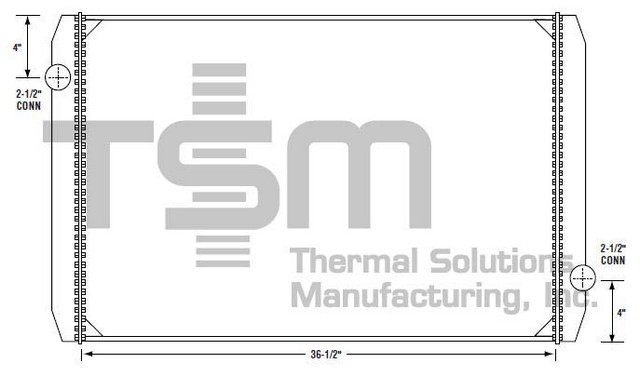 Thermal Solutions Manufacturing 437115 Radiator For FREIGHTLINER