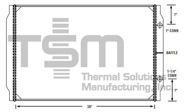 Thermal Solutions Manufacturing 437126S Radiator For VOLVO,WHITE/GMC