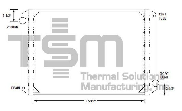 Thermal Solutions Manufacturing 437147 Radiator For FORD,FORD / STERLING