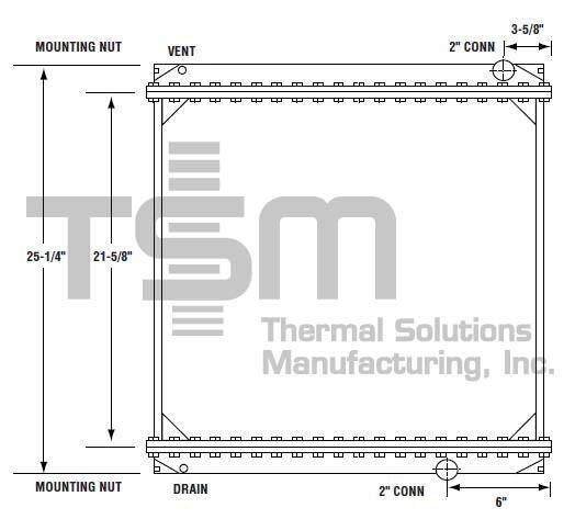 Thermal Solutions Manufacturing 437153S Radiator For FORD,FORD / STERLING
