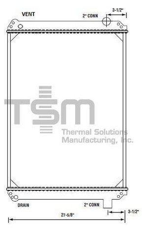 Thermal Solutions Manufacturing 437154 Radiator For FORD,FORD / STERLING