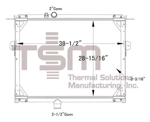 Thermal Solutions Manufacturing 437155PF Radiator For MACK