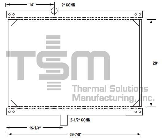 Thermal Solutions Manufacturing 437155S Radiator For MACK