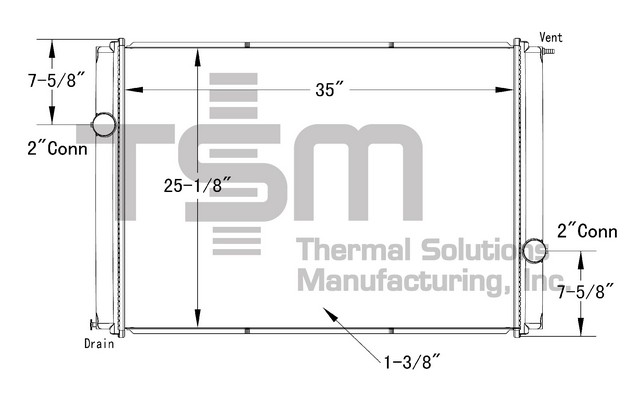 Thermal Solutions Manufacturing 437159P Radiator For FORD,FORD / STERLING