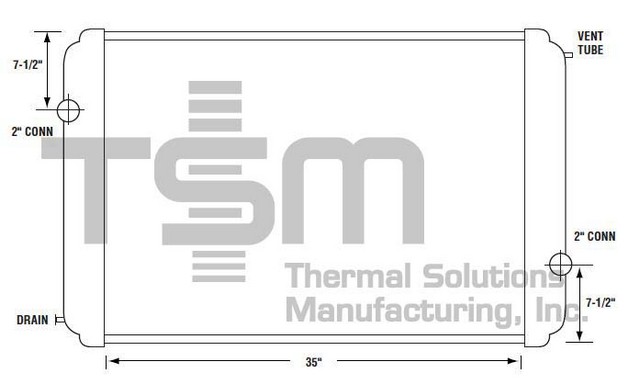 Thermal Solutions Manufacturing 437159S Radiator For FORD,FORD / STERLING