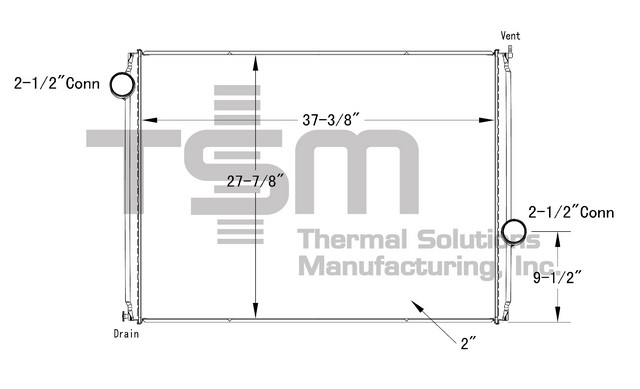 Thermal Solutions Manufacturing 437160P Radiator For FORD,FORD / STERLING,STERLING TRUCK