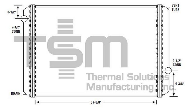 Thermal Solutions Manufacturing 437160S Radiator For FORD,FORD / STERLING,STERLING TRUCK