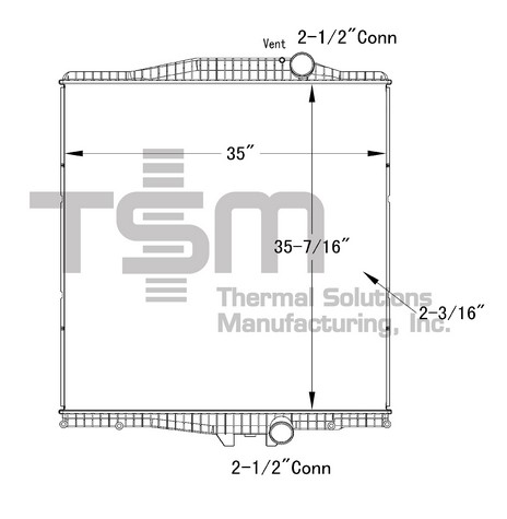 Thermal Solutions Manufacturing 437161P Radiator For VOLVO